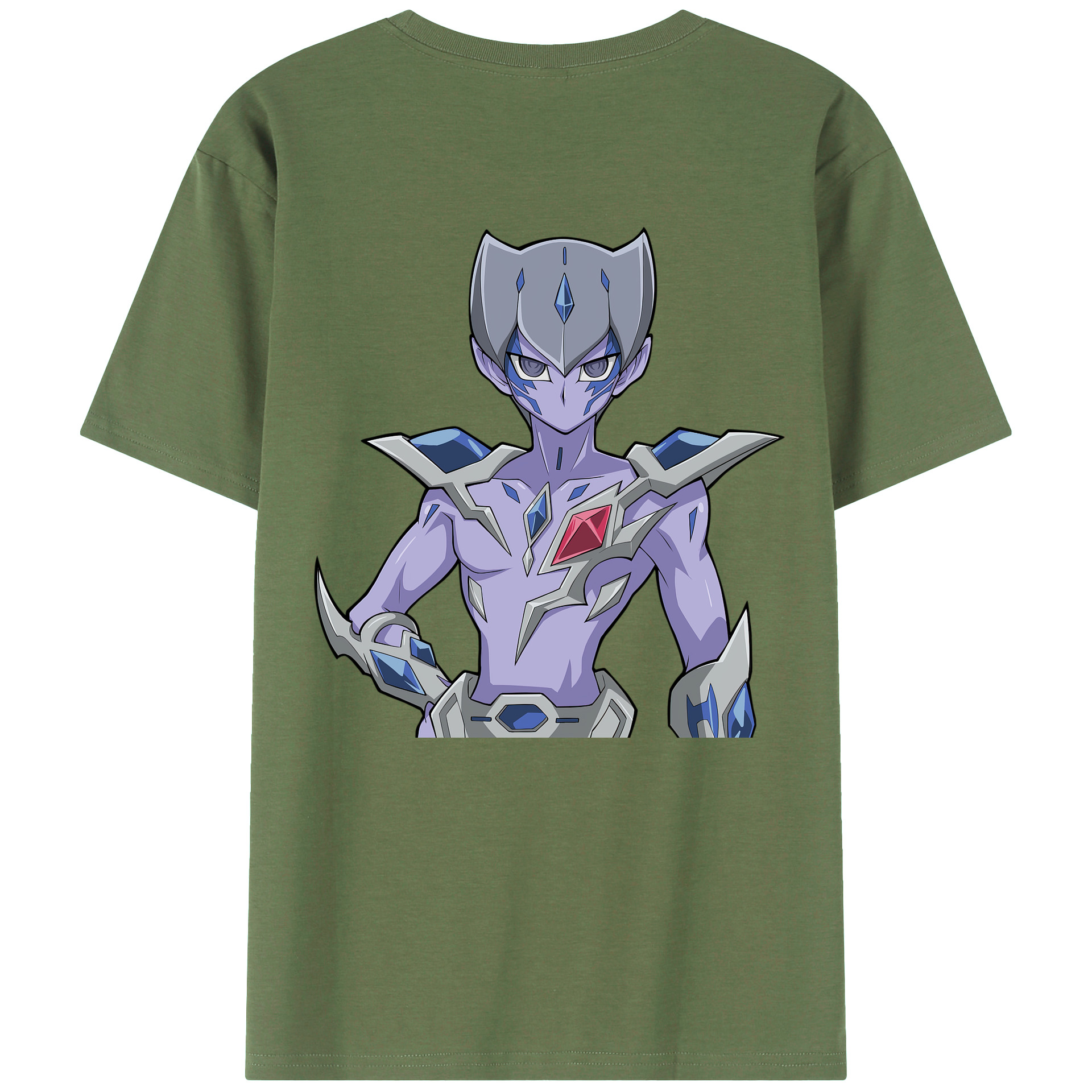 （画像用） 遊☆戯☆王 Yu-Gi-Oh! 綿100％ メンズ半袖Tシャツ（バックプリント） 通気性